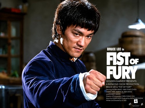 Fist fury 1972 quad poster - of,