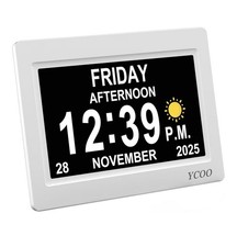 YCOO Dementia Clock Day Date