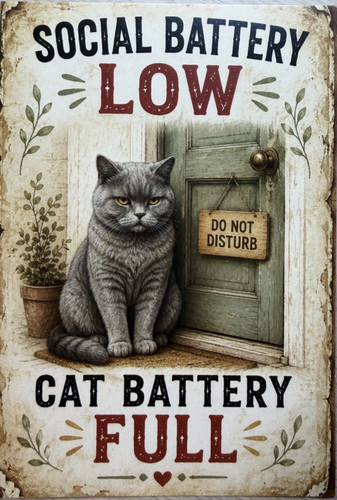 Cat attitude postcard - cat,