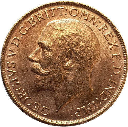 1919 king george - 1919-m, gold
