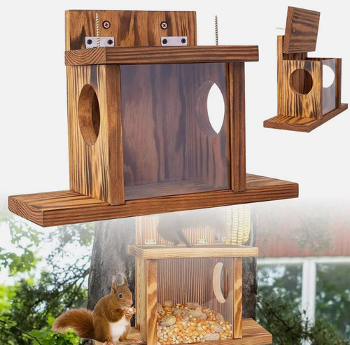 Carbonized wood squirrel - wood,