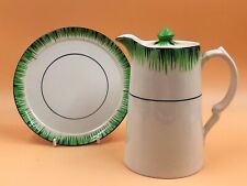 T G Green & Co Ltd Grassmere design hot water pot, lid and stand / plate. c257.