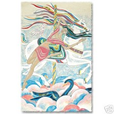 "CAROUSEL FANTASY" by YAMIN YOUNG Huge Art W/ GOLD LEAF