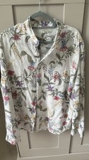 Italian Linen Floral Pattern Women's Size XL (14-16)
