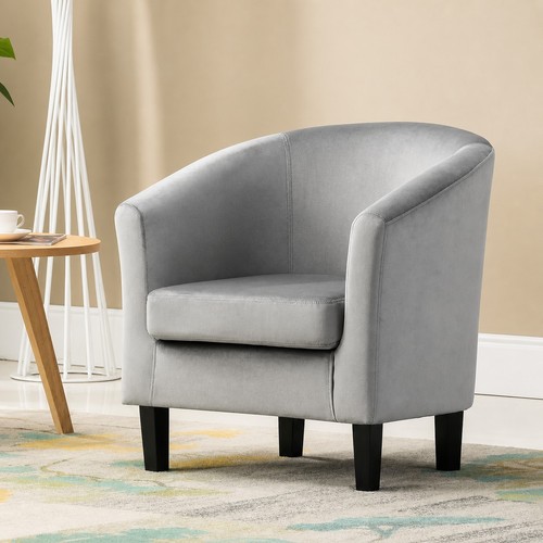 Velvet tub chair accent - tub,