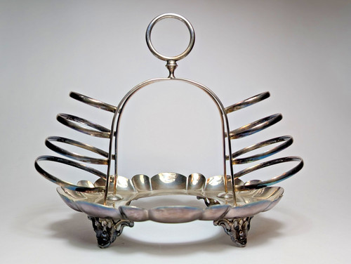 Silver plated antique toast - silver,