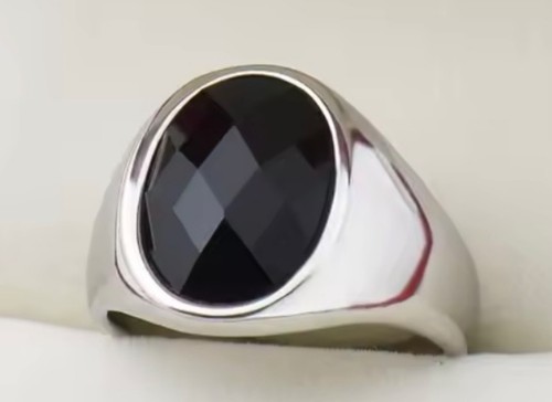 Men ring stainless steel - stainless,