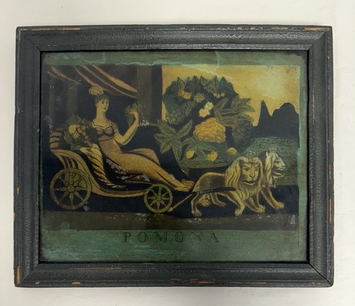 Antigue georgian reverse - georgian, glass