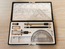 Technocrat Technical Drawing Instruments Set With Original Box & Case