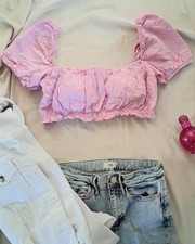 ZARA Pink 100% Cotton Stripe