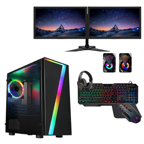 Dual screen monitor full setup - dual,