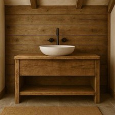rustic wash stand shelf