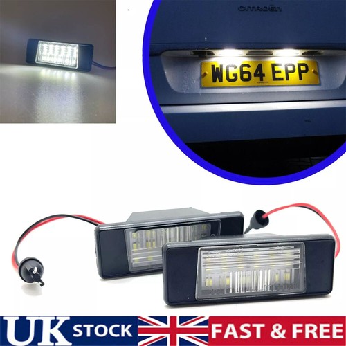 Led rear number licence plate - rear,