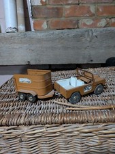 Vintage Triang Jeep With Trailer