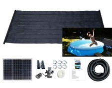 Solar Water Heater Mat Swimming Pool Hot Panel Pump Kit Kids Free Sun Energy 