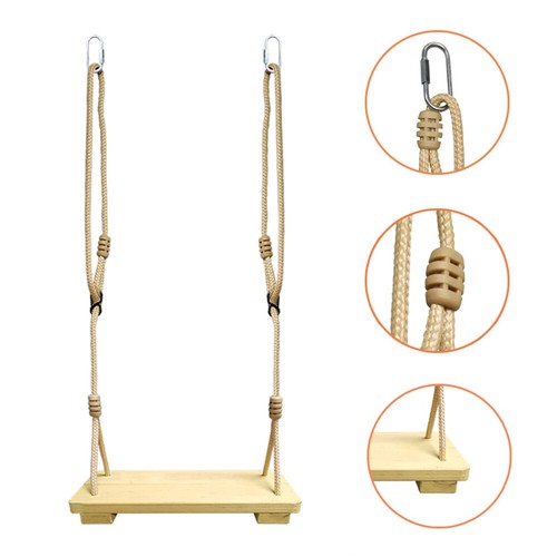 New wooden swing seat hanging - new,