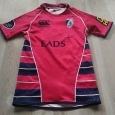 Cardiff Blues Rugby Union Jersey Away Shirt 2010 Canterbury Pink Mens Size S