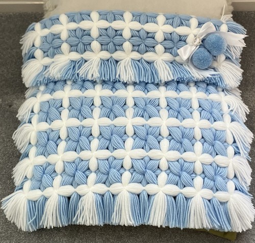 Handmade baby blanket blue - blanket, and