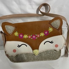 Girls Fox Face Crossbody Bag