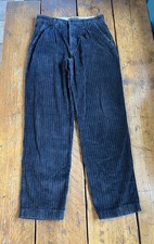 Vintage (1986) Pepe Corduroy High Waisted Trousers 32” W x 32” Leg Pants 80’s 