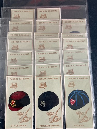 Cigarette cards school - cards,