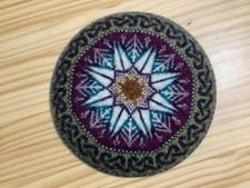 Fair Isle beret hand knitted