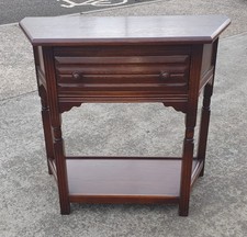 VINTAGE OAK HALL TABLE  CONSOLE TABLE WITH DRAWER          DELIVERY AVAILABLE