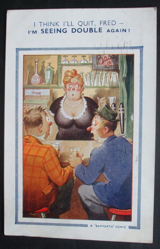 Bamforth comic bass beer pub - bass,