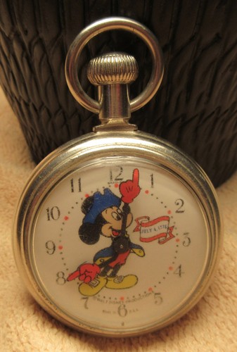 Mickey mouse pocket watch july - mickey,