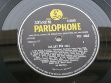 THE BEATLES FOR SALE  ORIG  1964  UK  LP STEREO  PRESSING PCS  3062