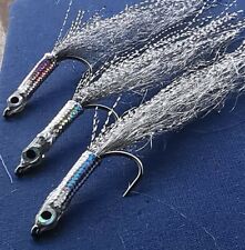  3x Saltwater flies 2/0 11 cm