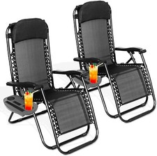 2x Sun Lounger Zero Gravity