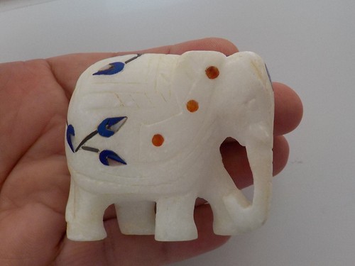 Hand carved marble lucky white - lucky,