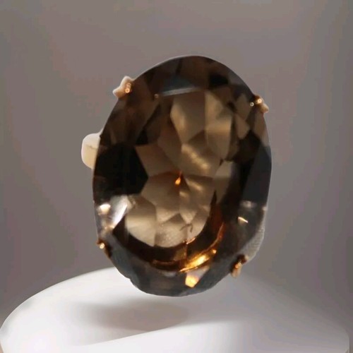 Vintage large carat smoky - vintage,