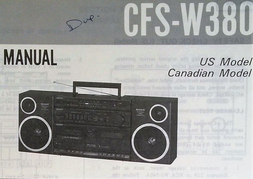 Original service manual sony - manual,