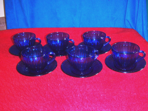 Colorex cups saucers - cups, 6