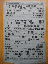 1 x Letraset Upp/Low/Num