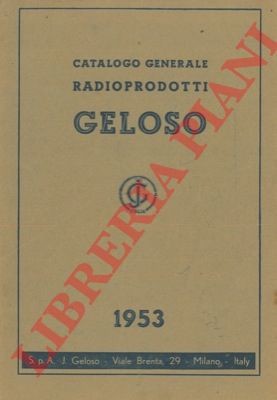 Geloso catalogo generale - -,