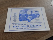 Postcard Blue Coach Services