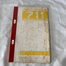 MASSEY FERGUSON 711 potato harvester   OPERATORS MANUAL