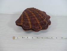 Vintage Clam Shell Wicker