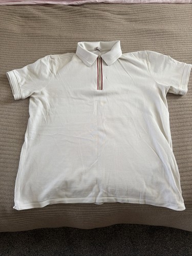 Moncler half zip polo shirt - moncler, xl