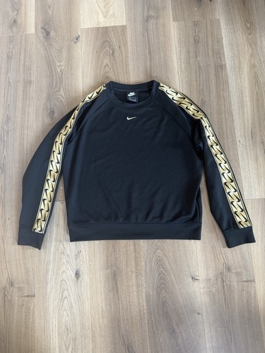 Nike sweatshirt black gold - nike,