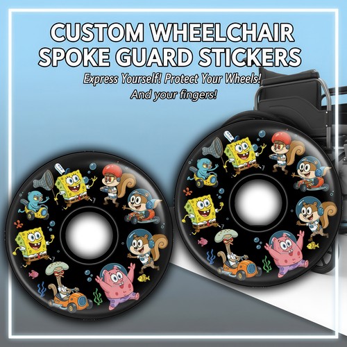 Wheelchair spoke guard sticker - spoke,