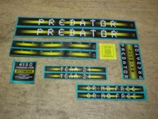 Schwinn Approved Predator BMX Team 24 Bicycle Bike Teal Black Decal Set
