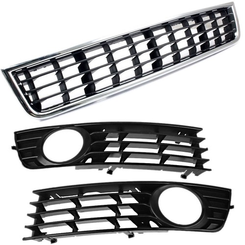Front bumper mesh grille fog - bumper,