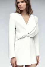 Zara White Blazer Dress