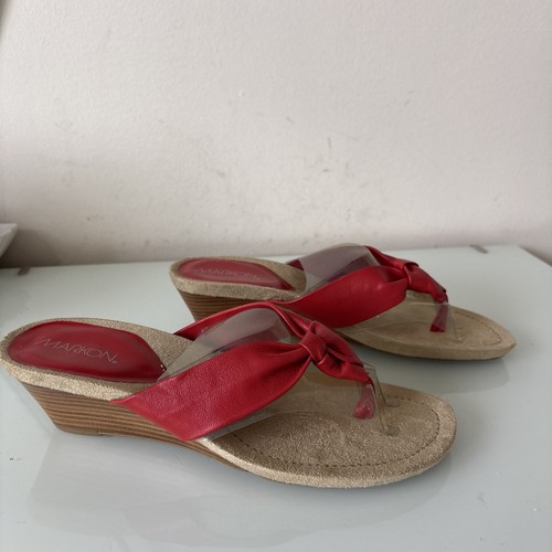 Markron brand new red leather - markron,