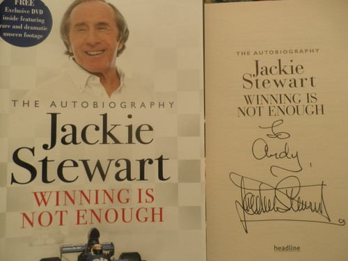 Jackie stewart signed to - stewart, *signed*