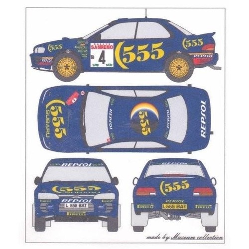 Decals for hasagawa1 subaru - decals,